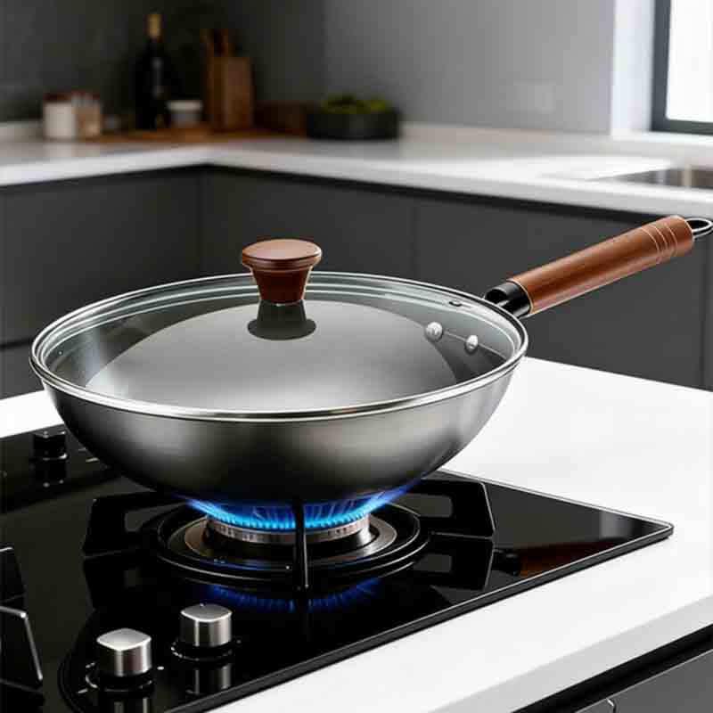 ASD 32cm Non-Coated Fine Iron Wok