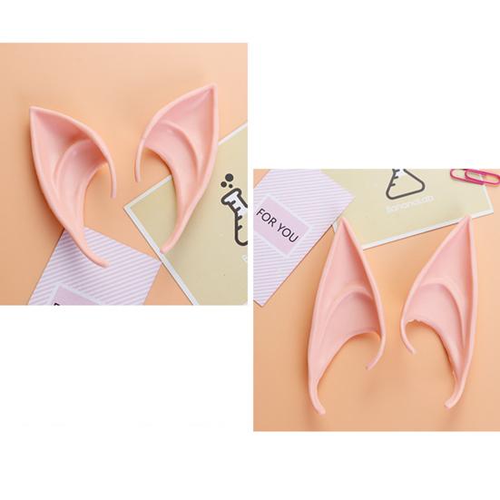 1 Paar Hautfreundliche Elfenohren Atmungsaktive Emulsion Cosplay Kostüm Latex Elfenohren Halloween Dekoration