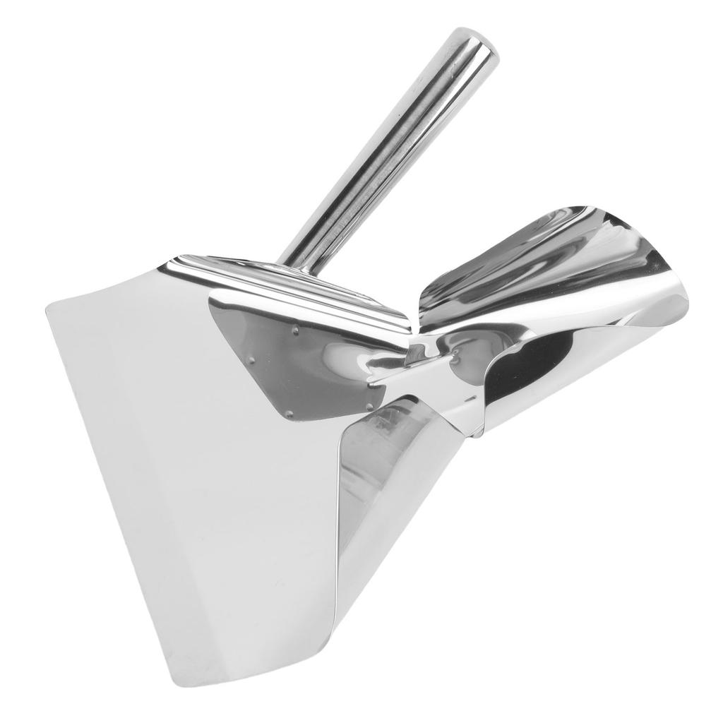French Fry Popcorn Scoop Stainless Steel Quick Fill Commercial French Fry Bagger with Single Handle for Snacks Desserts Ice