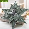 New 1-4PCS Christmas Flower Glitter Artificial Poinsettia Artificial Xmas Tree Decor for Home Party Decor New Year's Ornaments