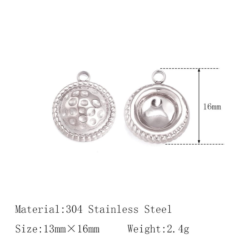 3Pcs Stainless Steel Star/Moon/Sun Charms Rhinestone/Natural Shell Pendant Handmade Necklace Earring DIY Jewelry Making Supplies