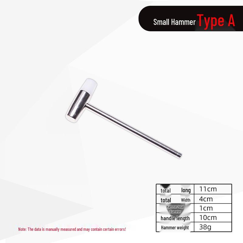 Mini Household Claw & Tuning Hammer Set - Double-Headed Iron Round Head for Watch Repair модель a