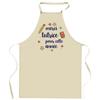 Kitchen Apron - Thank You Tutor - Star Pattern - Thick Cotton - Printed In France