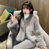 Mao Mao Jacket Women's Autumn and Winter New Imitation Fox Hair Celebrity Style Fluffy Fashion Short Fur