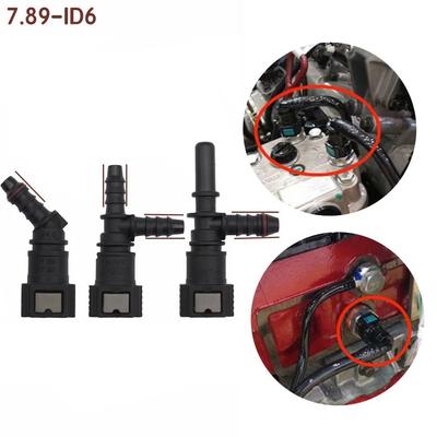 7.89 ID6 Fuel Line Hose PA12 Plastic Quick Release Connector Auto Accessories Pipe Coupler