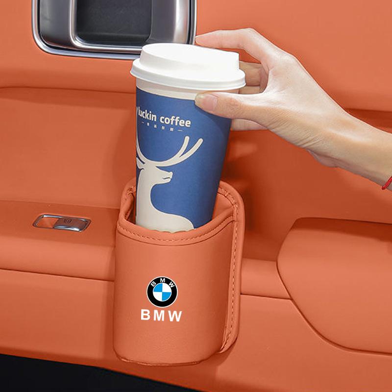 Car Door Cup Holder Drink Rack Storage Bin Auto Back Seat Cup Holder For BMW Performance F30 F20 F10 F40 E92 E91 G20 G30 G05 G06
