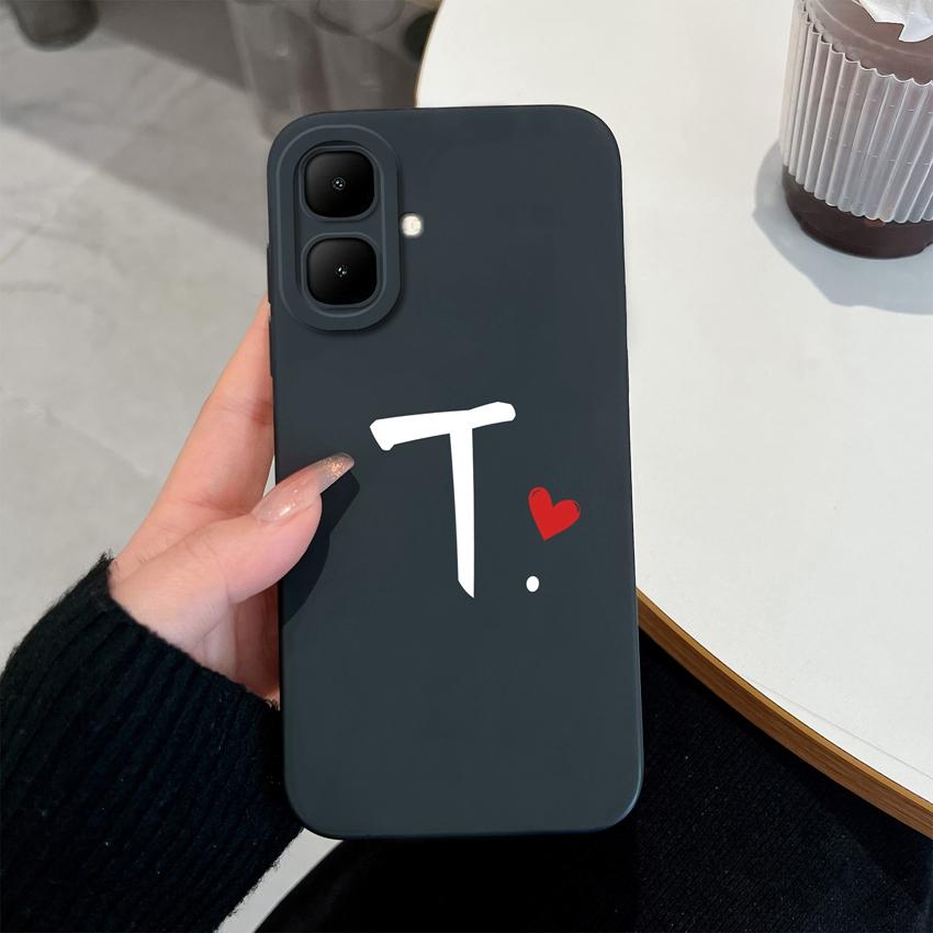 For Infinix Smart 10 9 8 7 GT 30 Pro Fashionable Lucky 26 Letters Phone Case Soft Matte Silicone High Quality Anti Drop Shell For Infinix Bumper Cover