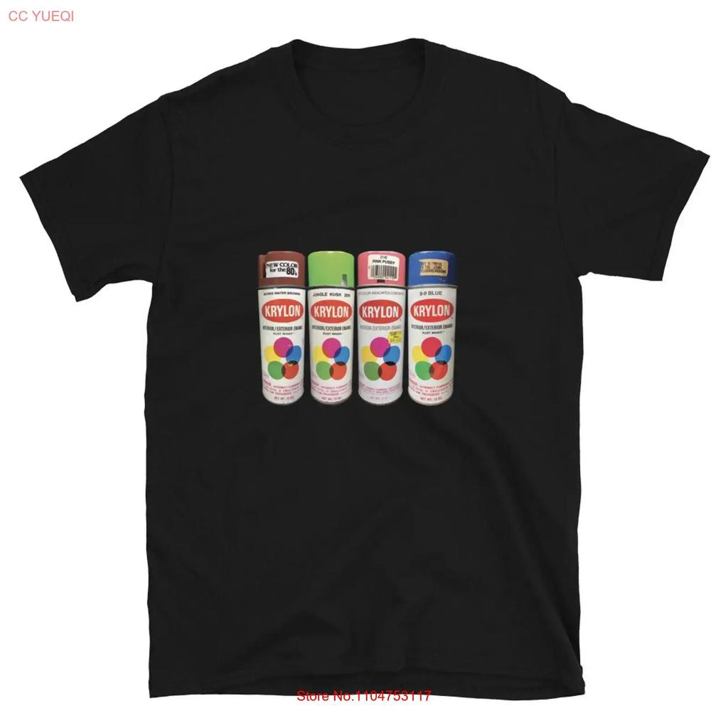Vintage Krylon Cans T Shirt Old School Graffiti Jungle Custom Colors Vintage Stylish Comfortable Fashion Stretched Soft