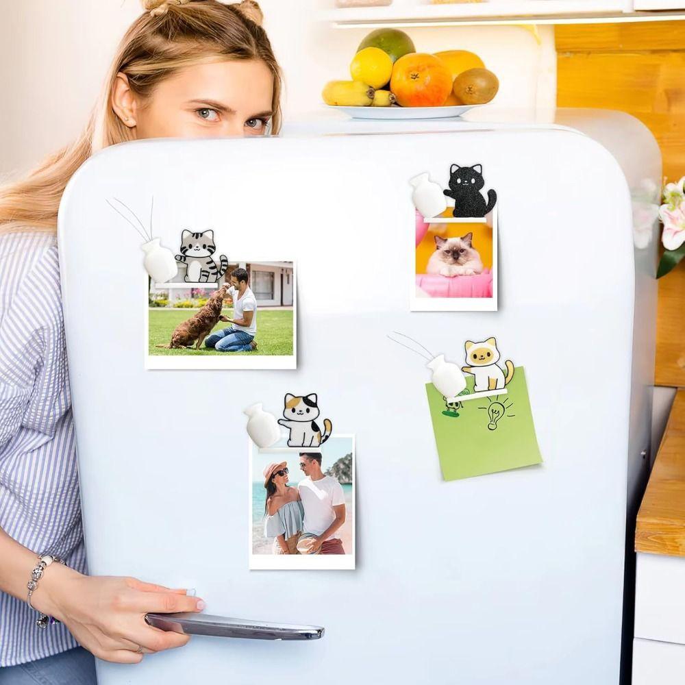 Creative Cat Refrigerator Magnet Cute Pet Hair Collector Cartoon Dog Fridge Magnet  Office Decor