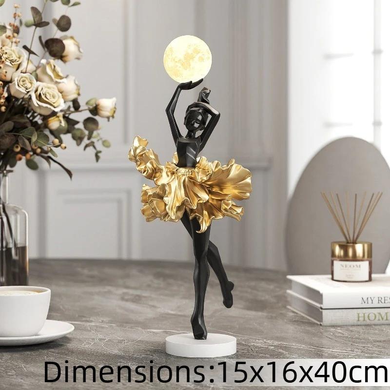 Creative Luxury Style Figurines Ballet Theme