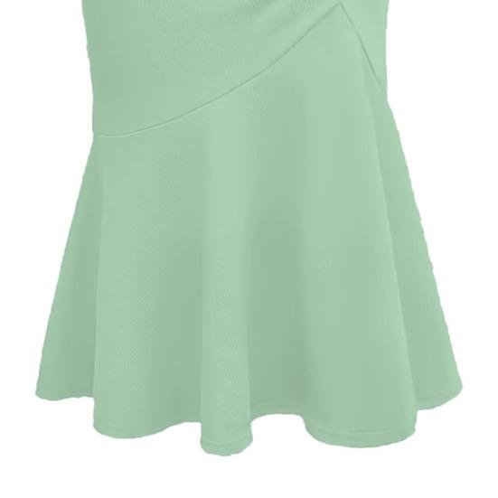 Women Fishtail Skirt High Waist Slim Fit Hip Wrapped Midi Skirt with Large Hem Solid Color Office Lady Skirt