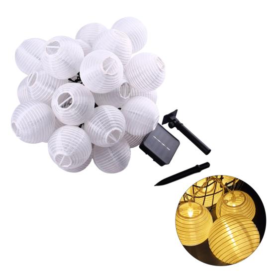 Solar Lantern String Lights 10 Leds Waterproof Garden String Light for Outdoor Yard Balcony Fences Porch Patio Party Decor