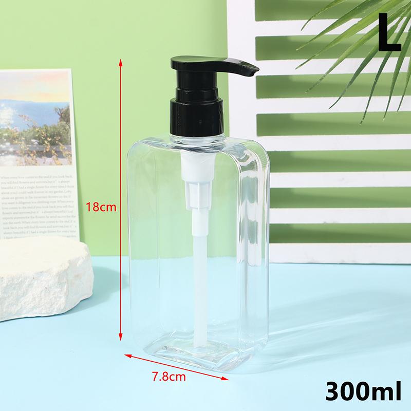 Soap Dispenser Bottle Bathroom Liquid Shampoo Shower Gel Bottle Refillable Storage Container Soap Press Empty Bottles