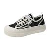 Popular Versatile Thick-soled Lace Thin Casual Board Shoes Women's 2025 New Summer Net Shoes Breathable Little White Shoes Women