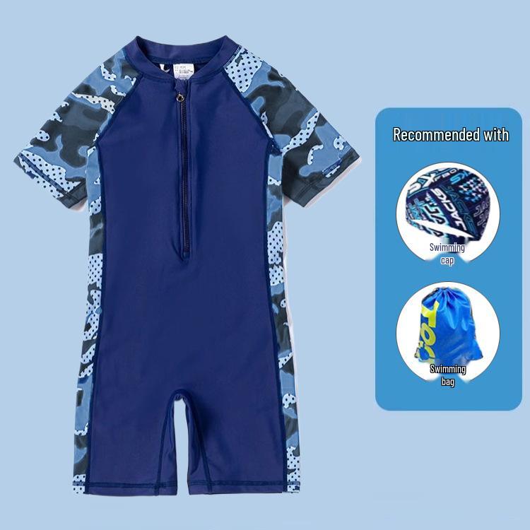 Chłopięcy jednoczęściowy strój kąpielowy szybkoschnący dla dzieci - Trening profesjonalny