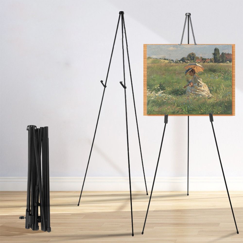 

Быстроустанавливаемый художественный мольберт из стали для рисования и набросков, полка для мольберта, художественные инструменты