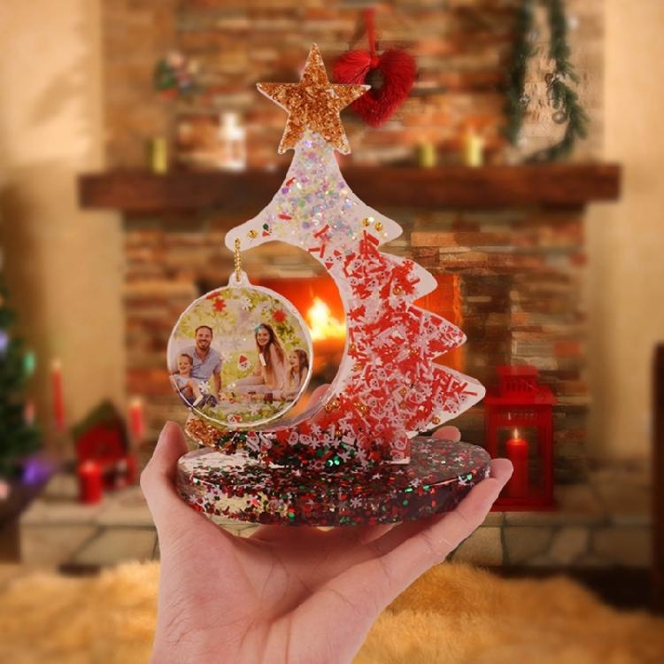 Christmas Epoxy Resin Mold Nonstick Christmas Tree Decorations Silicone Mold