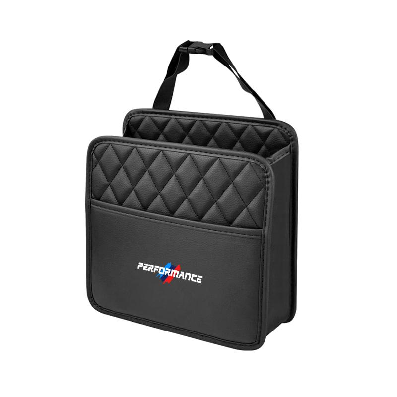 Auto-Rücksitz-Hänge-Aufbewahrungstasche Taschentuch-Wasserbecherhalter Auto-Zubehör für BMW X1 X2 X3 X4 X5 X6 X7 G20 G30 6GT E46 E90 M5