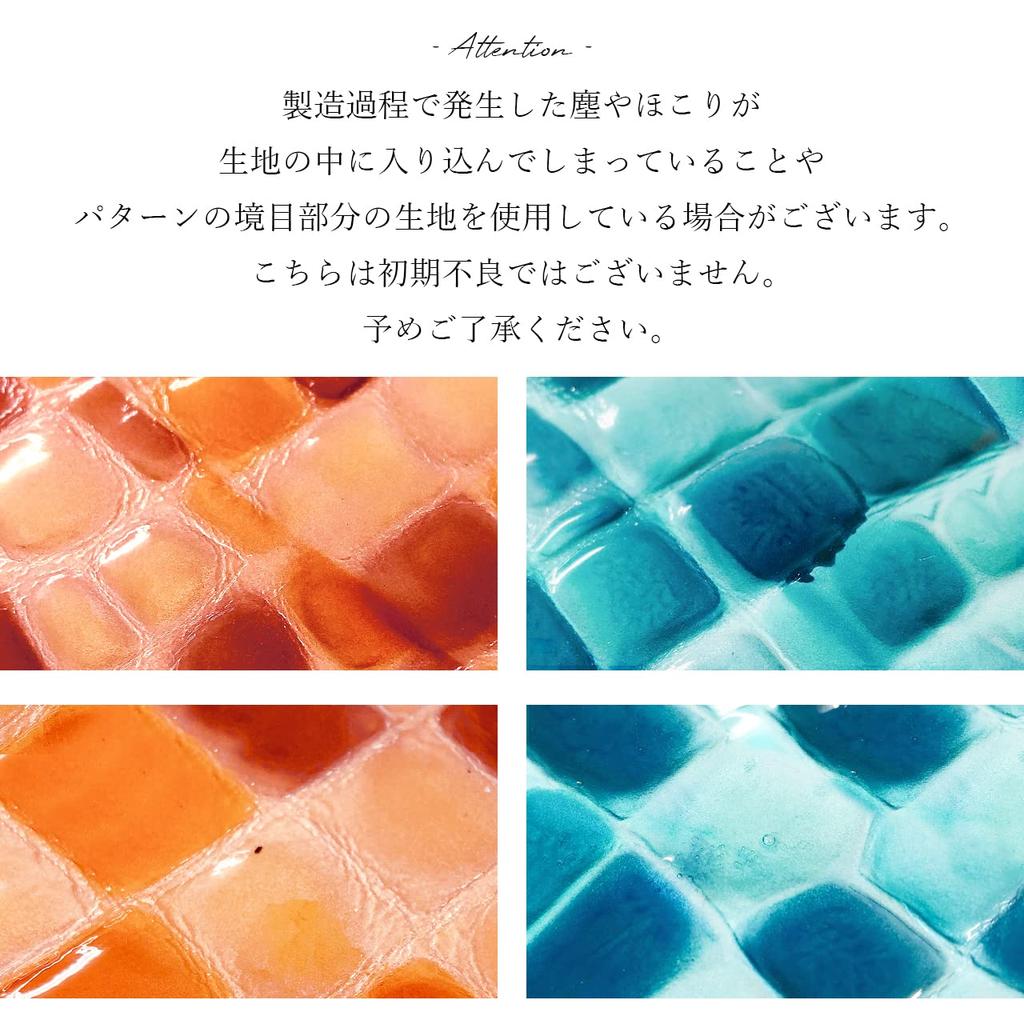 Genuine Leather Round Wallet with Zipper Long Card Coin Cowhide Elegant Stained Glass [leo&aoi] closure, Wallet, Slots, Purse, Leather, Leather,