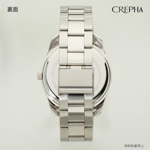 Klefer Men's Analog Waterproof Watch with Metal Band, Silver, SD-AM048-WTS