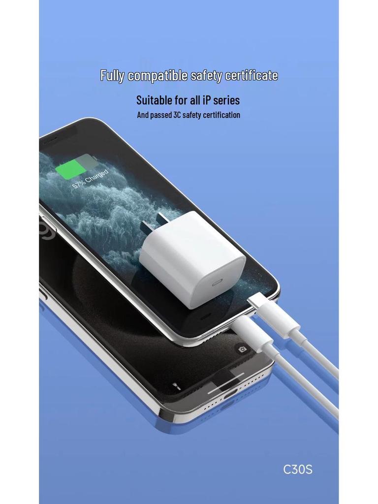 Red Fruit C30S 45W Mobile Fast Charger with 3C Certified PD Cable Set