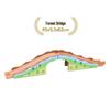 Magnetic Wooden Train Bridge Blocks for Kids - Compatible with All Brands