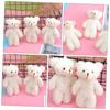 BCOATH 3-Piece Pearl Fleece Bear Mini Doll, Wedding Favor, Mini Stuffed Bear, Plush Toy, Small Bear, Small Plush Toy