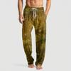 Men's Knitted Fashion Print Pocket Casual Pants Pajama Pants