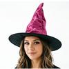 Velvet Pleated Witch Hats Multi Color Options For Halloween Party Cosplay Stage Performance Costume Dress Up Accessories