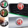 74MM for Logo Giulietta Mito Giulia 147 156 Stelvio 159 Emblem Allloy Sticker Car Front Rear Trunk Badge Accessories