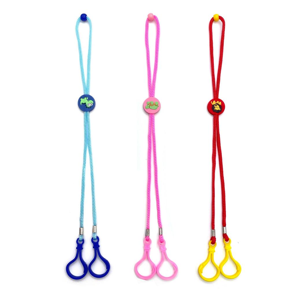 Cross-Border Cartoon Dinosaur & Lion Children's Nylon Mask Lanyard Strap