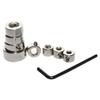 8/9Pcs Drill Bit Locator Woodwork Tools Drill Stoper Collar Set 3-16mm Depth Stop Collars For Ring Positioner With Wrench