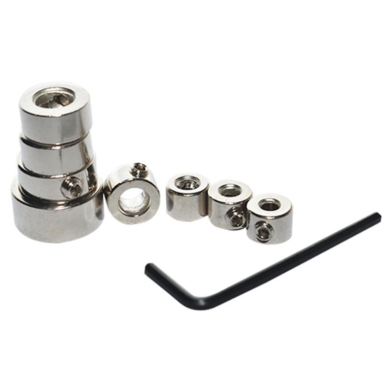 8/9Pcs Drill Bit Locator Woodwork Tools Drill Stoper Collar Set 3-16mm Depth Stop Collars For Ring Positioner With Wrench