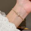 Elegant Zircon Butterfly Pendant Bracelet With Rhinestone Embellishments For Womens Fashion