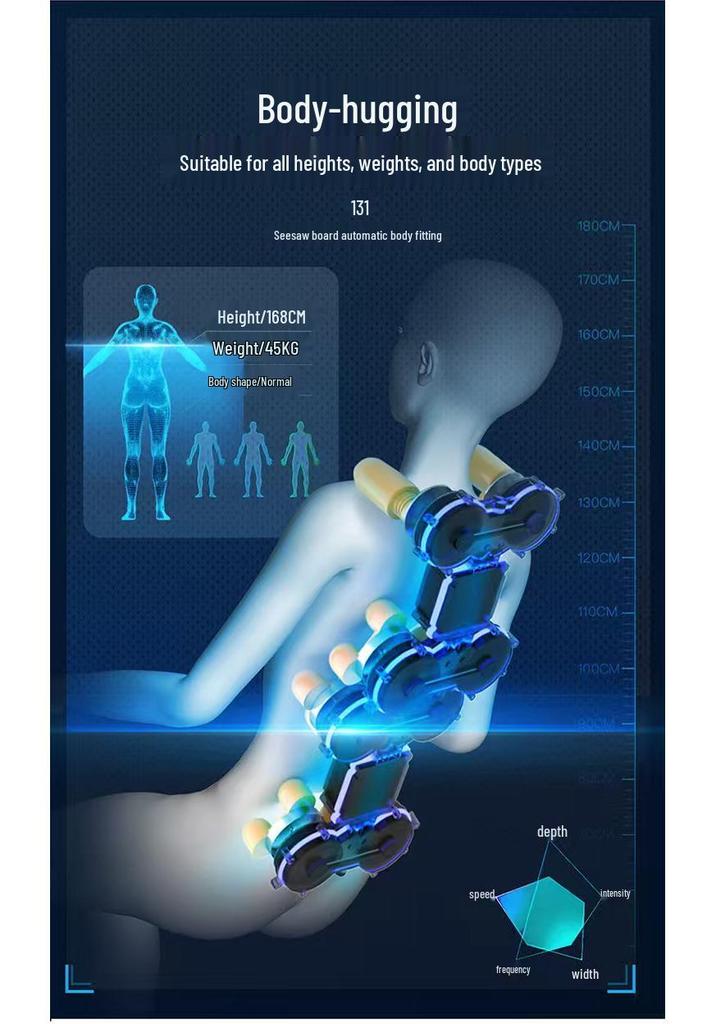 Smart 3D Scanning Massage Chair with Full Body QR Code Payment