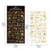 HX6F 8 Sheets UV Epoxy Resin Filling Material Stickers Resin Mold Decorative Lables DIY Crafts Jewelry Making Filler