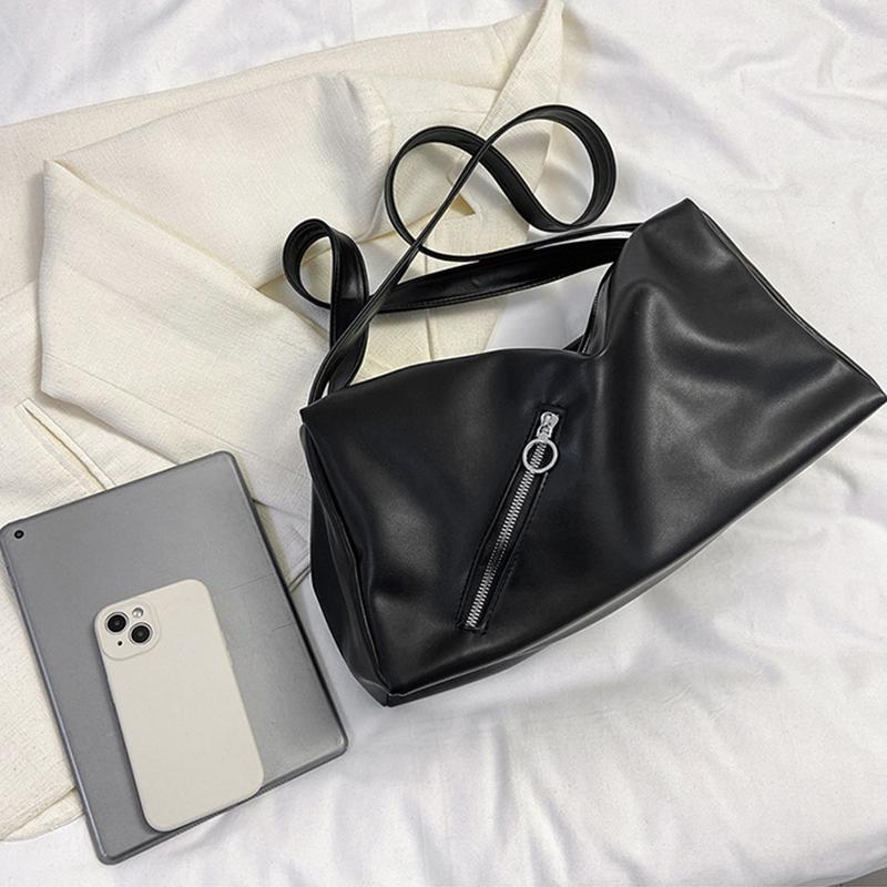 Yogodlns Crossbody Bags PU Leather Large Capacity Handbag and Purse Female Shoulder Bags Solid Color Casual Messenger Satchel