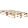 Solid Wood Bed Frame without Mattress 75 x 190 cm Pine Wood