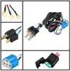 H4 LED Headlight Enhancer Bulb Relay Wiring Harness Plug Kit Car Headlight Brightener with Relay Booster Light Beam