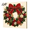 Progetti Artistici per Alleviare lo Stress Kit Perle Finte di Natale Pittura Capanna Innevata di Babbo Natale Kit Artigianale 3D Scintillante con Perline Fai da Te per Adulti Parete per le Festività Invernali di Casa