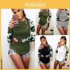 Stylish Damen Camouflage Long Sleeve Pullover T-shirt Offering Premium Comfort And Quality