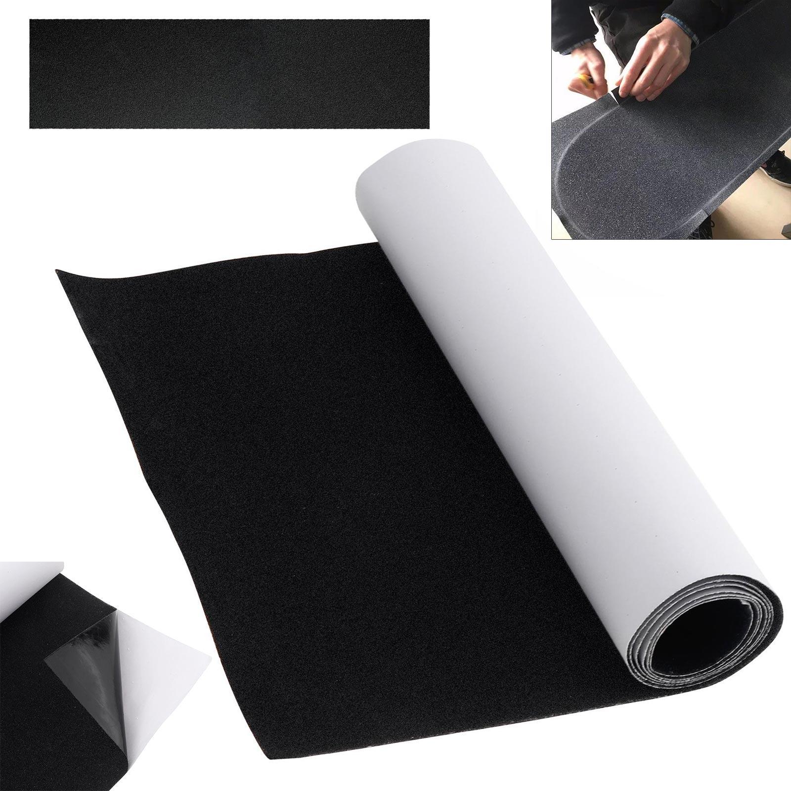 Durable Customizable Black PVC Anti-Slip Sand Sheet Adhesive Sticker for Skateboard Gym Accessory Stair Floor Protection