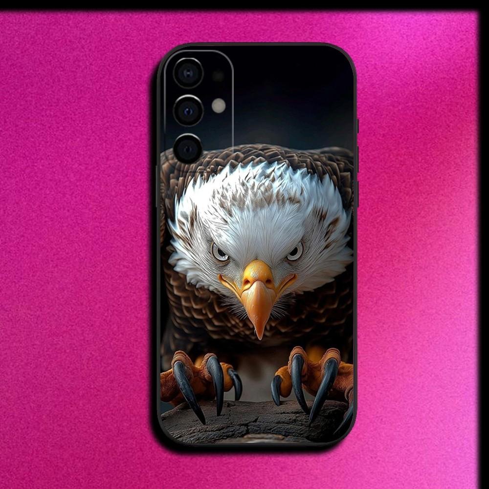 Eagle Hawk Falcon Phone Case For Samsung S25,S24,S21,S22,S23,S30,Ultra,S20,Plus,Fe,Lite,Note,10,9,5G Black Cover