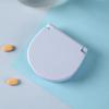 Portable Mini 4-Panel Small Medicine Box For Travel Suitable For Pills Supplements Portable Storage Box 4-Panel Multi-Color Fashionable Medicine Box