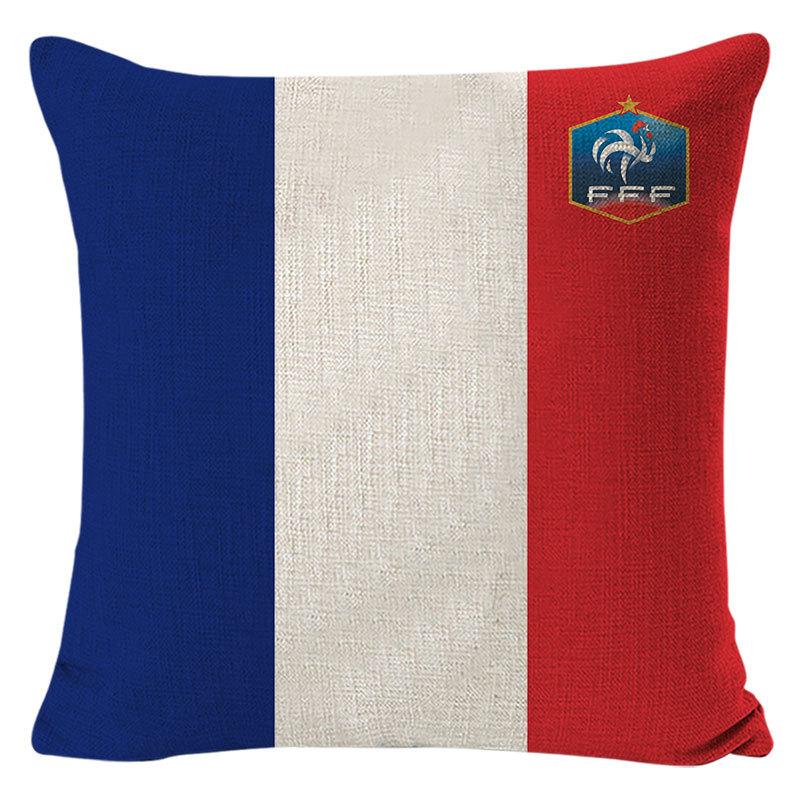 World Cup Flag Pillow Printed Cushion Modern Bedside Soft Furnishing Sponsored Pillow Cover