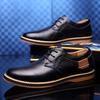 Fashion Simple Oxford Shoes British Casual Business Formal Leather Shoes Leisure Walk Mens Casual Shoes Handmade Comfy Business Footwear