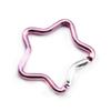 1/2/5PCS Outdoor Star Shaped Spring Locking Carabiner Clip Keychains for Backpack Camping Hiking Traveling Multicolour
