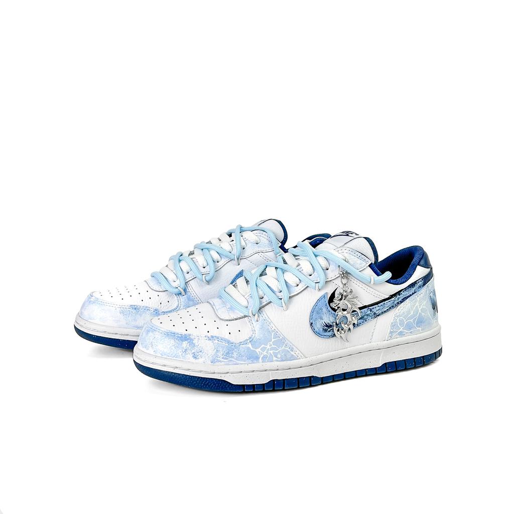 Nike Big Low Top Skateboard Shoes Unisex Polar Blue 355152-140