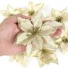 Artificial Fabric Flower Glitter Wedding Party Decor Christmas  Tree Decoration