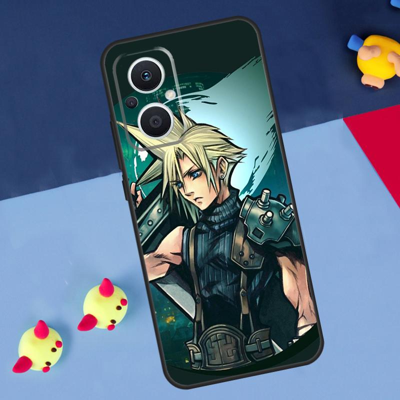 FINAL FANTASY Cloud Strife For OPPO Reno 12F 13F 14F 11F 10 11 12 13 14 Pro 8T 7 8 Lite OPPO Find X9 X8 X6 X5 Pro Case